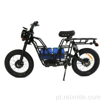 Bicicleta elétrica de quadro modificado de longa resistência com motor duplo